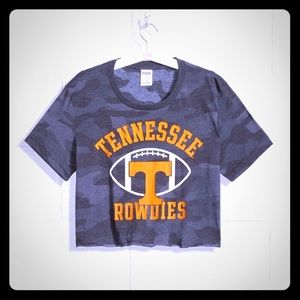 VS-PINK🧡TN-VOLS🏈Cropped Short Sleeve Tee🖤NWT💖